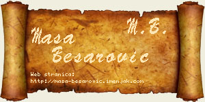Maša Besarović vizit kartica